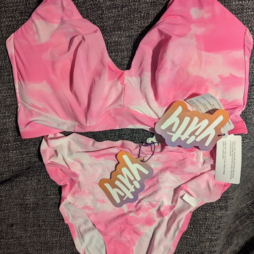 Yitty smoothed reality bralette and brief set
